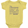 The Universe Is Made Of Protons Neutrons Elektrons And Morons Baby Bodysuit