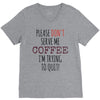 quitting coffee V-Neck Tee