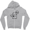 the ghost of disapproval Zipper Hoodie