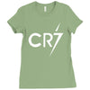 ronaldo football cool Ladies Fitted T-Shirt