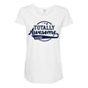 Totally Awesome Sister Maternity Scoop Neck T-shirt