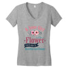 A June  Gir lLike A Flowers Women's V-Neck T-Shirt