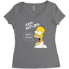 Homer Simpson Women's Triblend Scoop T-shirt