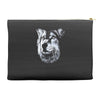 round neck dog wolf Accessory Pouches