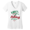 Daddy Hiking Buddy Mountains Women's V-Neck T-Shirt