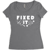 Broke It - Fixed It Women's Triblend Scoop T-shirt
