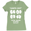 Lights Out, Total Solar Eclipse 08.21.2017 Ladies Fitted T-Shirt