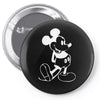 mouse screen print Pin-back button
