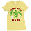 cthulhu gym Ladies Fitted T-Shirt