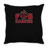 fuck cancer Throw Pillow