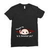 December Peeking Out Baby Girl Ladies Fitted T-Shirt