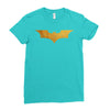 Batman Gold Logo Ladies Fitted T-Shirt
