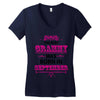 The Best Grammy Was Born In Sebtember Women's V-Neck T-Shirt