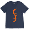 helix of heroes funny retro sci fi superhero symbol cool logo V-Neck Tee