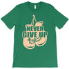 Never Give Up Uterine Cancer Awareness T-Shirt