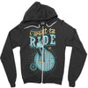 i want to ride my bike Zipper Hoodie