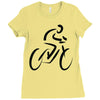 bike rider biker cyclist Ladies Fitted T-Shirt