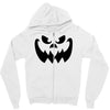 evil pumpkin face halloween costume Zipper Hoodie