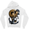 skull anchor Zipper Hoodie