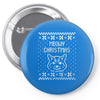 meowy christmas Pin-back button