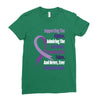supporting the fighter, admiring the survivors, honoring the taken Ladies Fitted T-Shirt