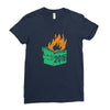 2016 dumpster fire Ladies Fitted T-Shirt