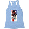 july 4th skull Racerback Tank