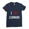 i heart leonard Ladies Fitted T-Shirt