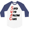 saved with amazing grace 3/4 Sleeve Shirt