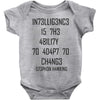 adapt or die encoded Baby Bodysuit