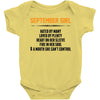 September Girl Hated By Many Baby Onesie