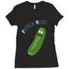 pickle rick Ladies Fitted T-Shirt