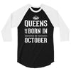 queens are born in october. 3/4 Sleeve Shirt