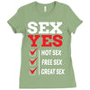 Sex Yes Please Ladies Fitted T-Shirt