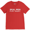 real men play rugby V-Neck Tee
