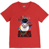 who loves miniatur schnauzer V-Neck Tee
