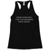 assassins slogan Racerback Tank