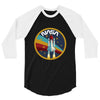 Nasa  Blue White Yellow Color 3/4 Sleeve Shirt