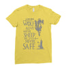thrones wolf Ladies Fitted T-Shirt