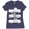pickup truck Ladies Fitted T-Shirt