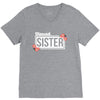 blessed sister with flower white color V-Neck Tee