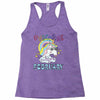 unicorns are born in february cute unicorn Racerback Tank