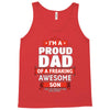 proud dad son Tank Top