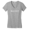 science coexist Women's V-Neck T-Shirt