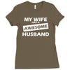 awesome husband Ladies Fitted T-Shirt
