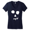 face skull Women's V-Neck T-Shirt