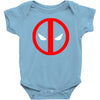 deadpool logo avengers marvel comics gift Baby Bodysuit