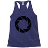 aperture science Racerback Tank