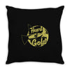 heart of gold Throw Pillow