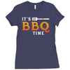 It's BBQ Time Ladies Fitted T-Shirt